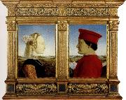 Piero della Francesca Portrait of the Duke and Duchess of Montefeltro Sweden oil painting artist